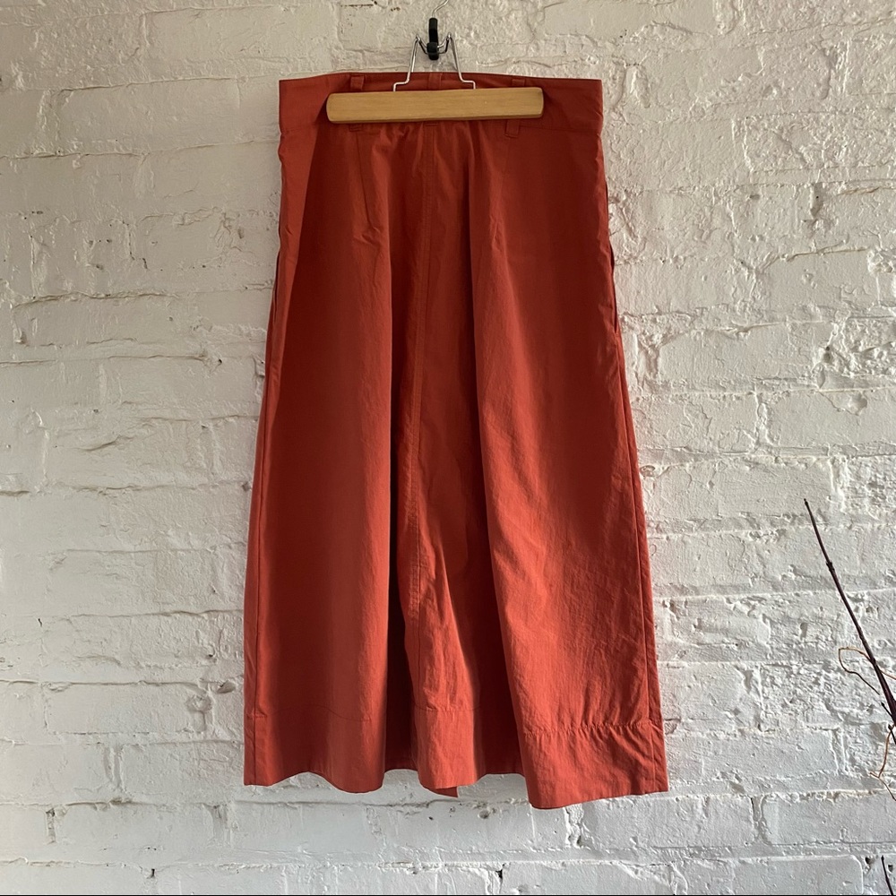 Madewell Pleated Button Front Midi Skirt - Picture 3 of 7